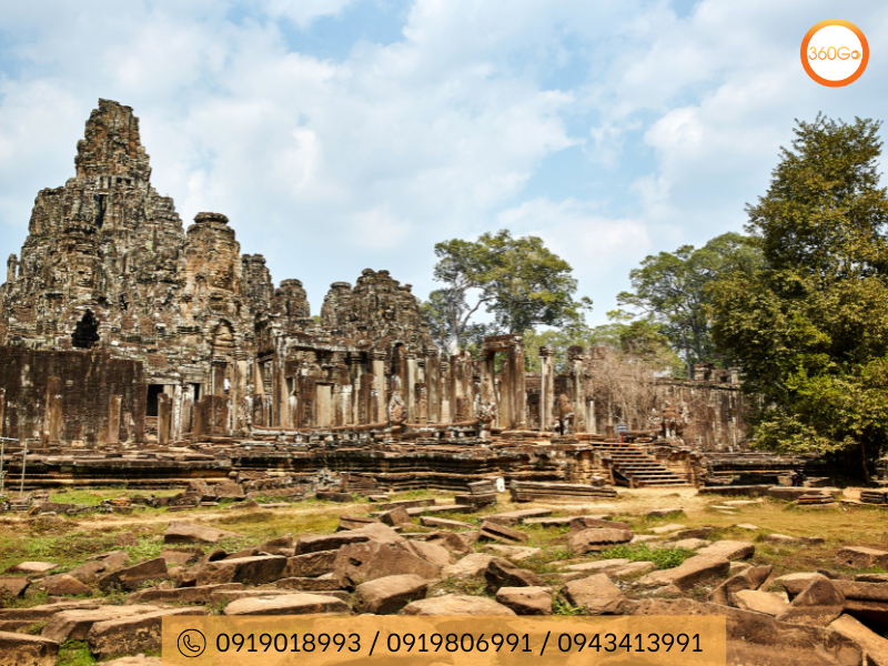 Đền Bayon là một viên ngọc quý của quần thể Angkor - Du lịch 360Go 